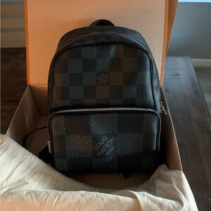 Louis Vuitton Campus Backpack Limited Edition Damier Graphite 3d